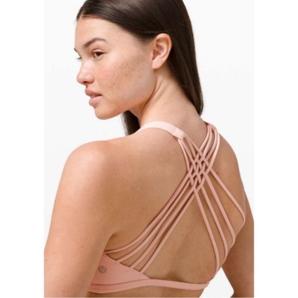 Lululemon Free To Be Bra Wild - Pink Mist Sise 8 - Picture 1 of 13